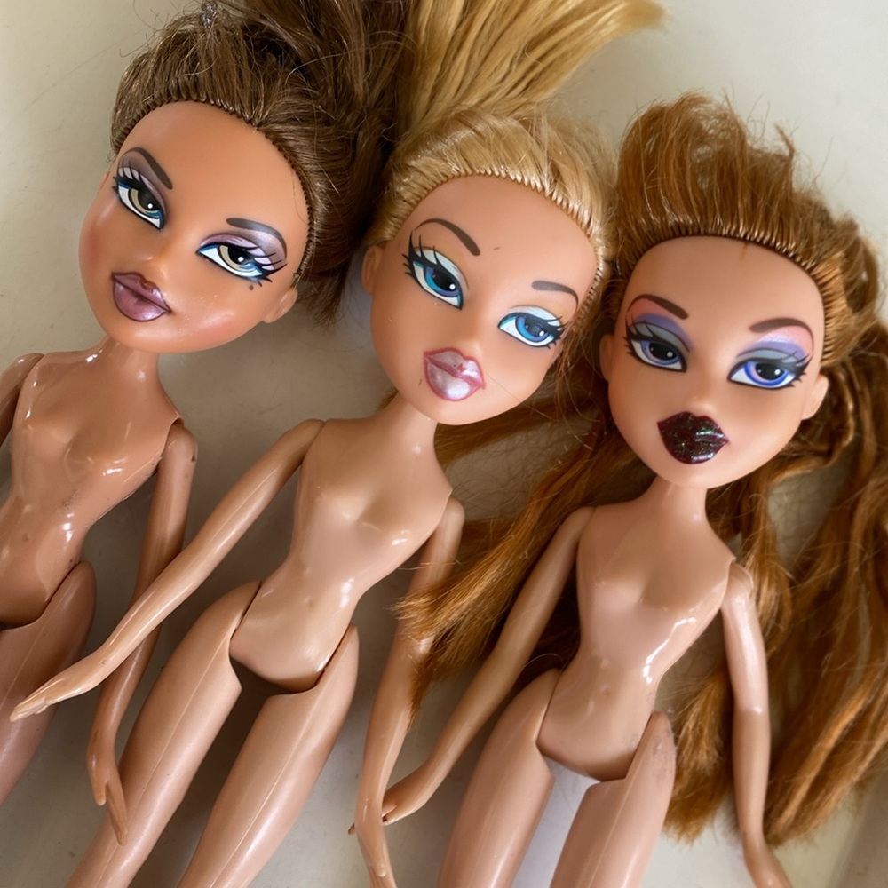 2001 Original Bratz Dolls Set - Yasmin - Cloe - Meyhan - Nude Dolls - Picture 12 of 12
